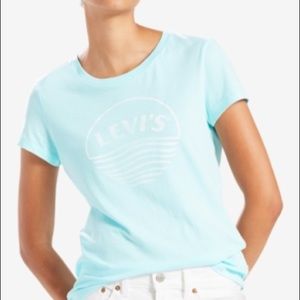 Levi's Cotton Logo Graphic T-Shirt - Blue XS